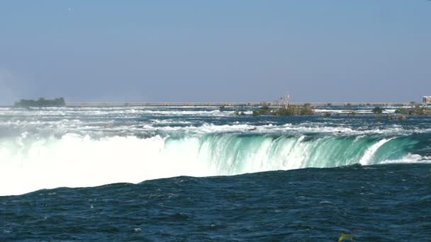 加拿大安大略省尼亚加拉瀑布马蹄瀑布 — 图库视频影像