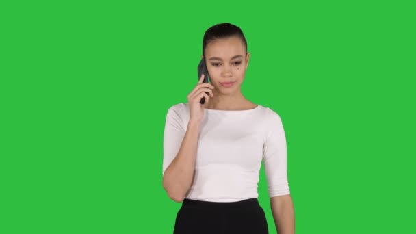 Angry dissatisfied young woman calling customer support or mobile banking, displeased client complaining about bad service, arguing on phone, having conflict during telephone conversation at home on a — Stock Video