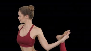 Eka Pada Rajakapotasana Poose, Tek Ayaklı Kral Güvercin Duruşu, Alfa Kanalı