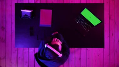 Profesyonel oyun Video Streaming oyunlar. Yeşil perde Mock-up göstermek.