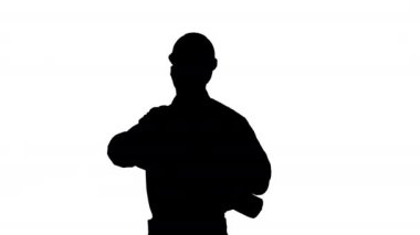 Silhouette Mühendisi Şantiye planı kontrol.