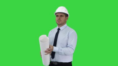 Yeşil Ekran, Chroma Key üzerine inşa edilen ile mühendis kontrol inşaat planı.
