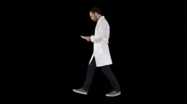 Tıbbi bakım ve sağlık doktoru tablet kontrolü kullanın, Alfa Kanalı