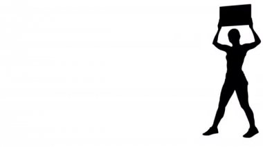 Silhouette Ring kız yürüyen boş tahta yeni yuvarlak sunma.