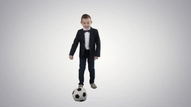 Degrade arka planda Hedef kostüm çekim Küçük Boy.