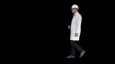 Miğferdeki bilim mühendisi şarkı söylemeyi kesiyor ve dikkat çekiyor, Alpha Channel.