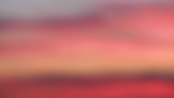 Abstrakte verschwommene Sonnenuntergang Himmel Hintergrund. — Stockvideo