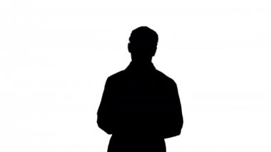 Siluet Doktor Euro saymak ve dans.