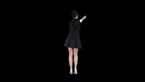 Szkoła dziewczyna taniec, kanał alfa — Wideo stockowe