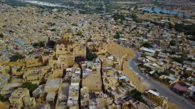 Jaisalmer, Rajasthan 'ın Altın Şehri, Hindistan.