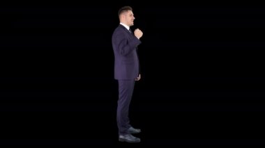 İşadamları kaya kağıt makas, Alpha Channel ile bir karar verme