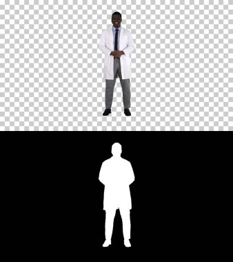 Afro-Amerikalı Doktor Kamera ile konuşuyor, Alfa Kanalı