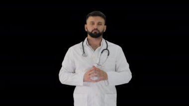 Kameraya bakan sakallı doktor, Alfa Kanalı.