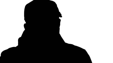 Siluet çekici genç adam seninle konuşuyor. Odaklan, düşün.