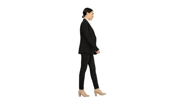 Αυτοπεποίθηση Businesswoman περπάτημα προς την κατεύθυνση — Φωτογραφία Αρχείου