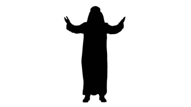 Güneş gözlüklü Şeyh öpücük yolluyor, Alfa Kanalı.