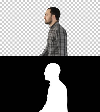 Kendine güvenen sıradan bir adam, Alfa Kanalı 'nda yürüyor.