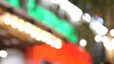 Açık Gece Şehri Bokeh soyut arkaplanı.