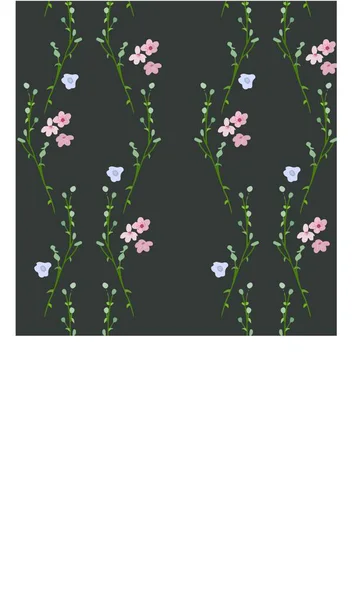 Çiçek desenleri farklı çiçekler. Arkaplan için minimalizm biçimi