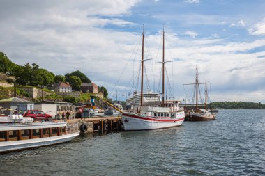 Oslo, Norveç-Temmuz 5: Oslo, Norveç'te Seaport 5 Temmuz 2016. Seaport Oslo.
