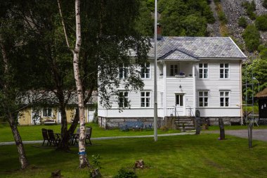 Küçük Norveç şehir Orve Ardal görünümünü