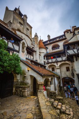 BRAN, ROMANIA-AUGUST 24: Bran castle 24, 2016 in village Bran, Romania. Vlad Cepesh castle.