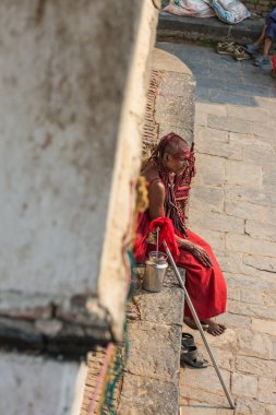 Katmandu, Nepal-Nisan 25: Pashupatinath Tapınağı 25, Katmandu, Nepal 2016. Pashupatinath Tapınağı en eski Hindu Tapınağı Kathmandu