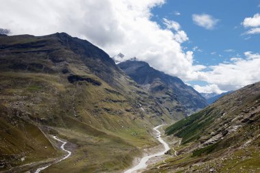 Himalayalar, güzel dağ manzarası il Ladakh, Hindistan