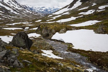 güzel manzara Milli Parkı Jotunheimen, Norveç
