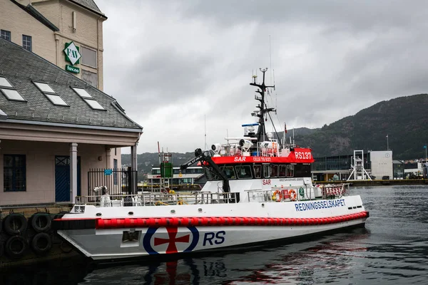 Bergen Norge Juli Fartyget Bryggen 2016 Bergen Norge Fartyget Kajen — Stockfoto