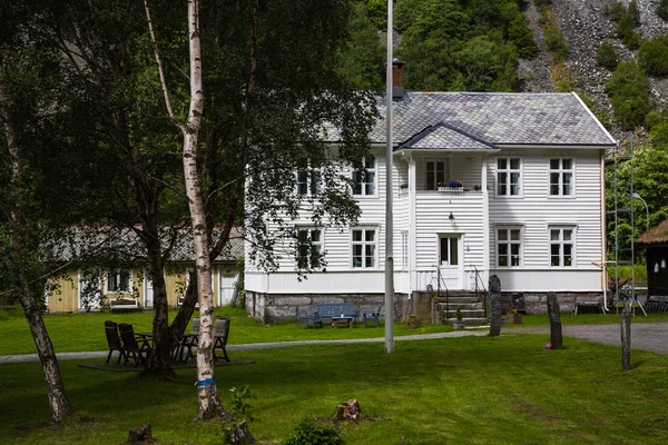 Küçük Norveç Şehir Orve Ardal Görünümünü — Stok fotoğraf