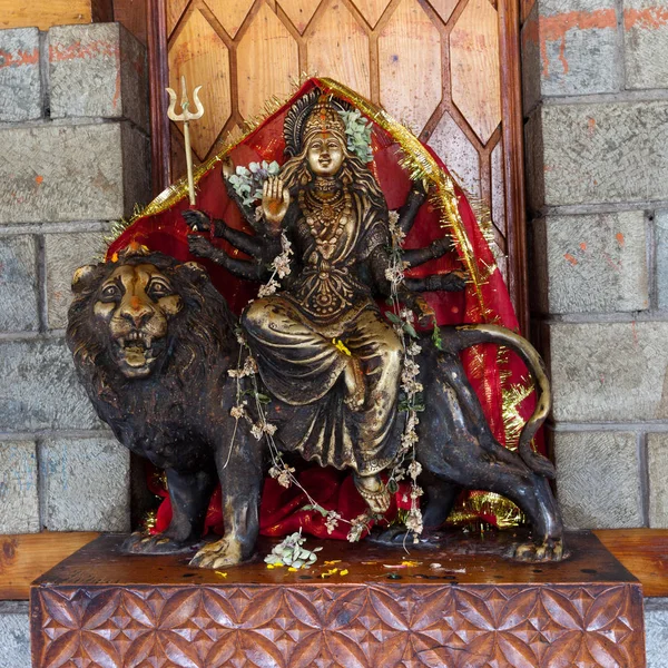 Estatua Durga Templo Manali —  Fotos de Stock