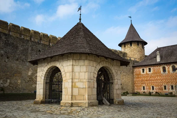 Forteresse Khotyn Sur Les Rives Rivière Dniester Ukraine — Photo