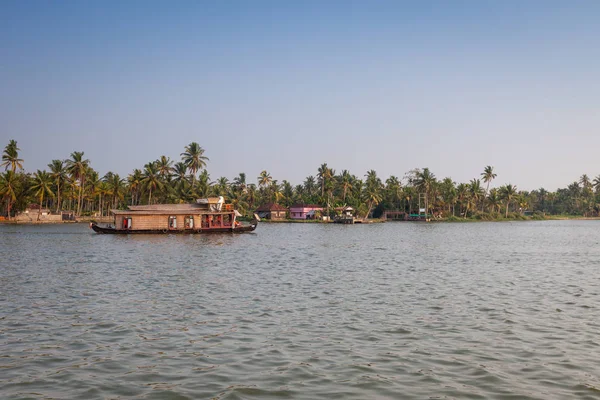 Crucero Casas Flotantes Los Lagos Kerala India Del Sur — Foto de Stock