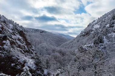 Kırım Dağları'nda kış
