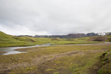 Milli Parkı Tosmork nehirde. İzlanda.