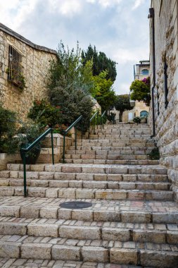 Doğal görünümü şehrin güzel Jerusalem, İsrail