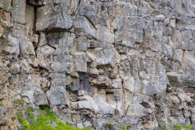 Thingvellir Milli Parkı rift Vadisi. İzlanda.