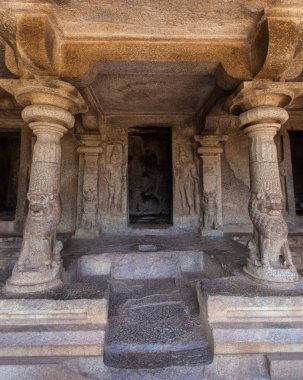Arjuna's kefaret, Mahabalipuram, Tamil Nadu, Hindistan