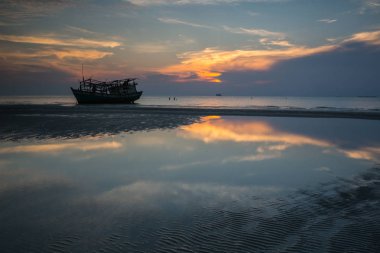 Şubat ayında, Tayland Koh Samui görkemli günbatımı