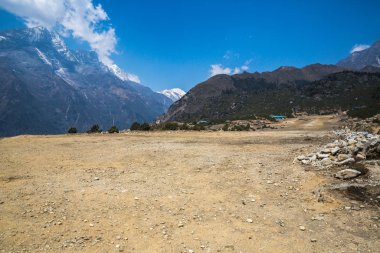 parça güzel görünümünden herhangi bir zamanda Saha Kampı, Himalayalar için