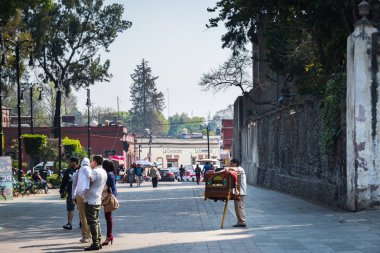 Gündüz Meksika'da seyahat, mimari ve bina görünümü, Meksika 