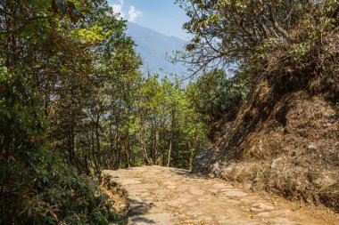 dağ izi görünümünü Trek Everest Merkez kampına