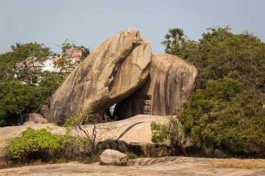 Arjuna's kefaret, Mahabalipuram, Tamil Nadu, Hindistan