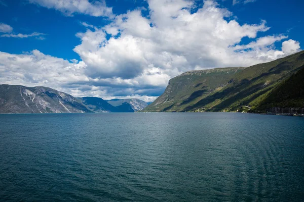 Panorama Von Sognefjord Sommer — Stockfoto