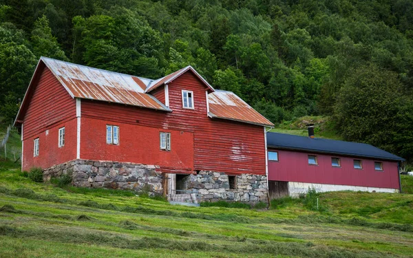 Vederea Micului Oraș Norvegian Sogndal — Fotografie, imagine de stoc