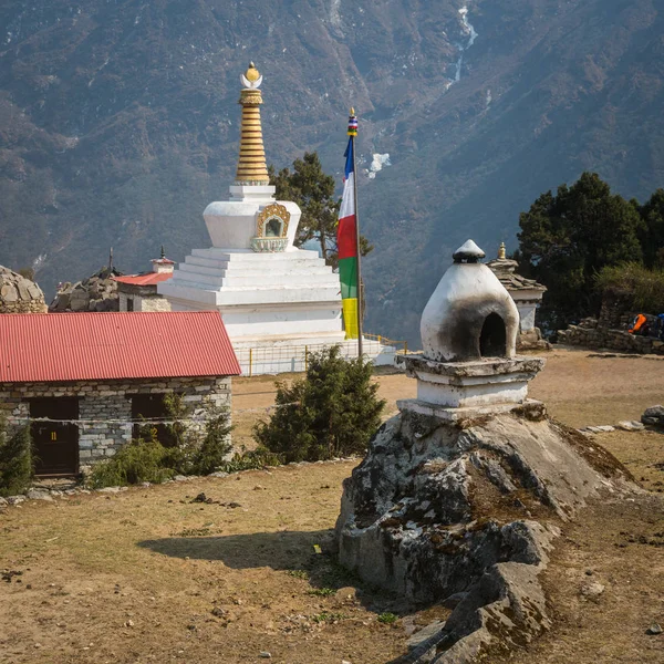 Boeddhistische Stoepa Weg Everest Base Camp — Stockfoto