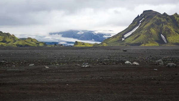 Wunderschönes Bergpanorama Nationalpark Thorsmork Island — Stockfoto