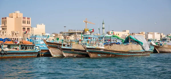 Dubai Förenade Arabemiraten Januari Traditionell Abra Färjor Januari 2014 Dubai — Stockfoto