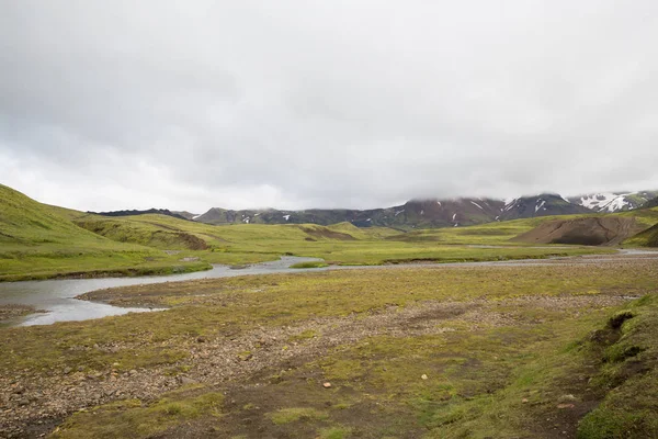 Ποταμού Στο Εθνικό Πάρκο Tosmork Ισλανδία — Φωτογραφία Αρχείου